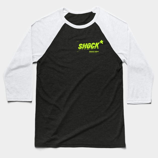 SHOCK Baseball T-Shirt by aquaticform